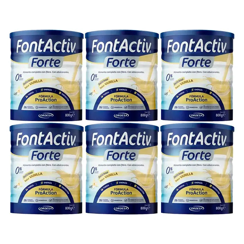 Fontactiv Forte ProAction Vanilla, Pack 6 x 800g