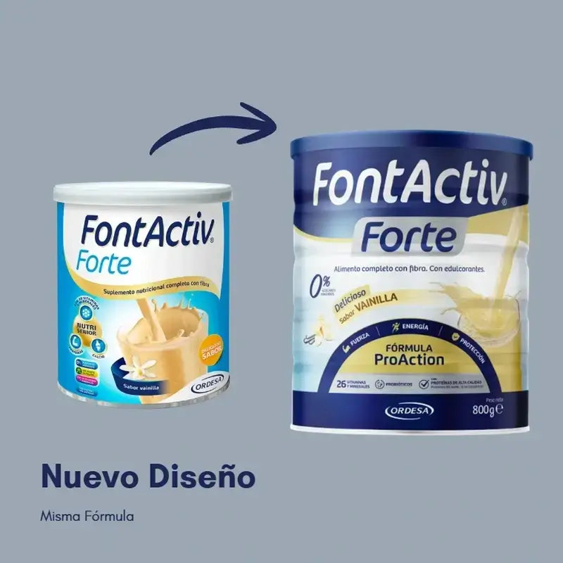 Fontactiv Forte ProAction Vanille, paquet de 6 x 800g