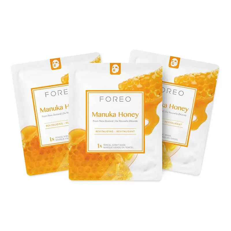 Foreo Masque en feuille Farm To Face - Miel de Manuka x3