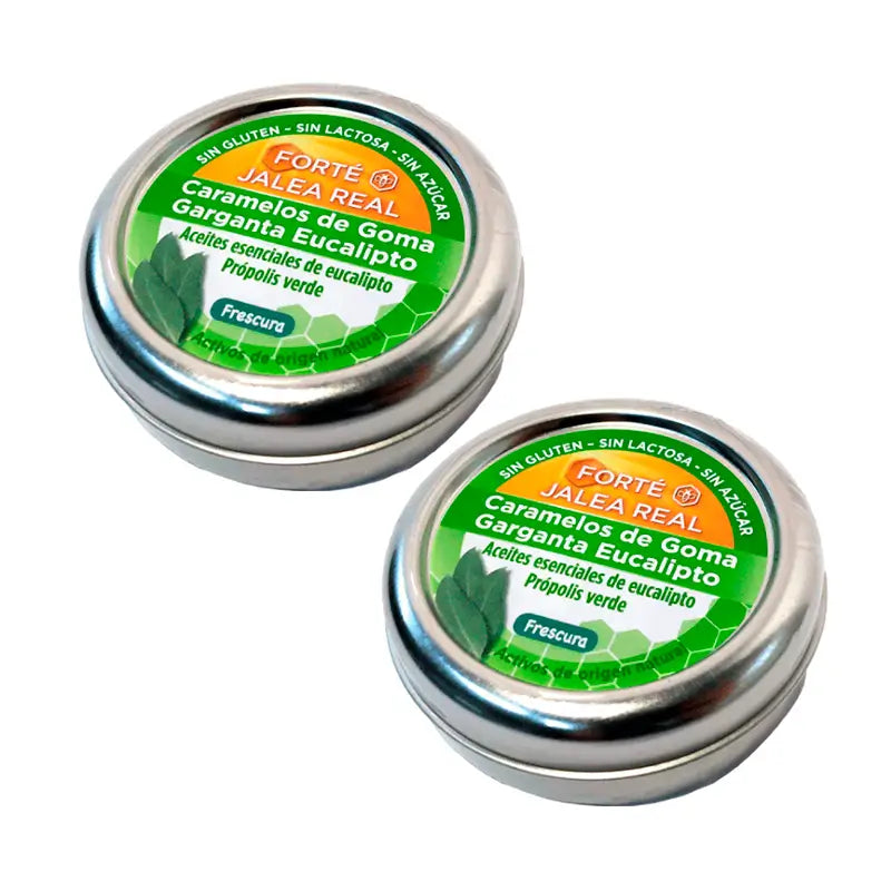 Forté Pharma Duplo Forté Eucalyptus Gum Candies, 2 x 45 candies