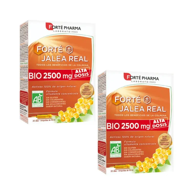 Forte Pharma Duplo Forté Royal Jelly Bio 2500 mg 2 x 20 Amp x 10 ml
