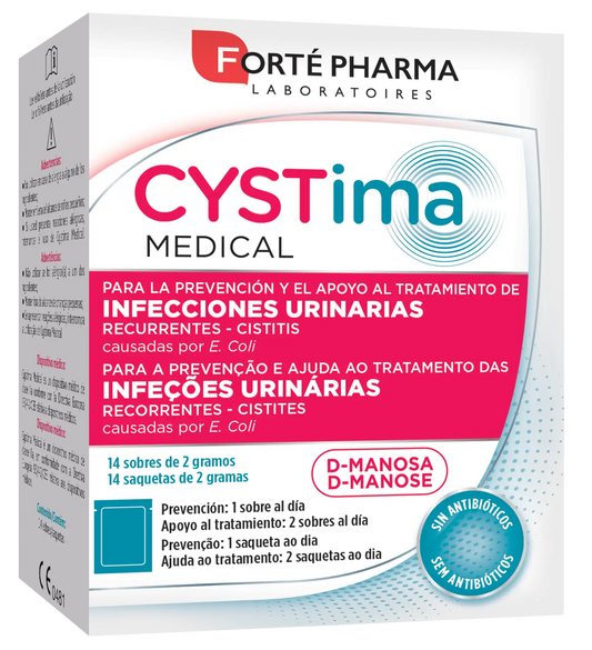 Forté Pharma Cystima Medical, 14 Envelopes