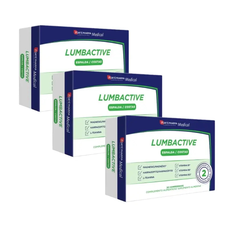 Forté Pharma Triplo Medical Lumbactive Back, 3 x 20 Tablets