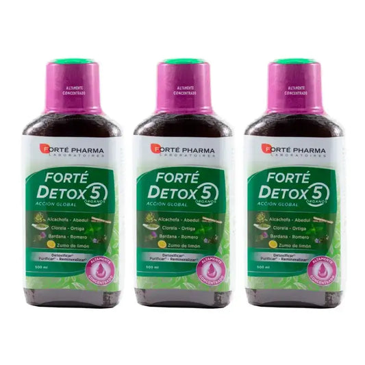 Forté Triplo Detox 5 Organs Global Action 3 x 500 ml