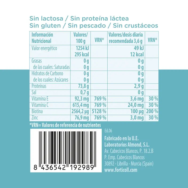Forticoll Bioactive Collagen Skin and Hair 120 comprimés