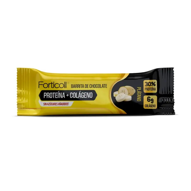 Forticoll Snack Protein Collagen Banana Box 12 Bars X 50Gr