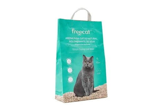 Freedog Natural Litière agglomérante pour chat Soya Original, 6 litres