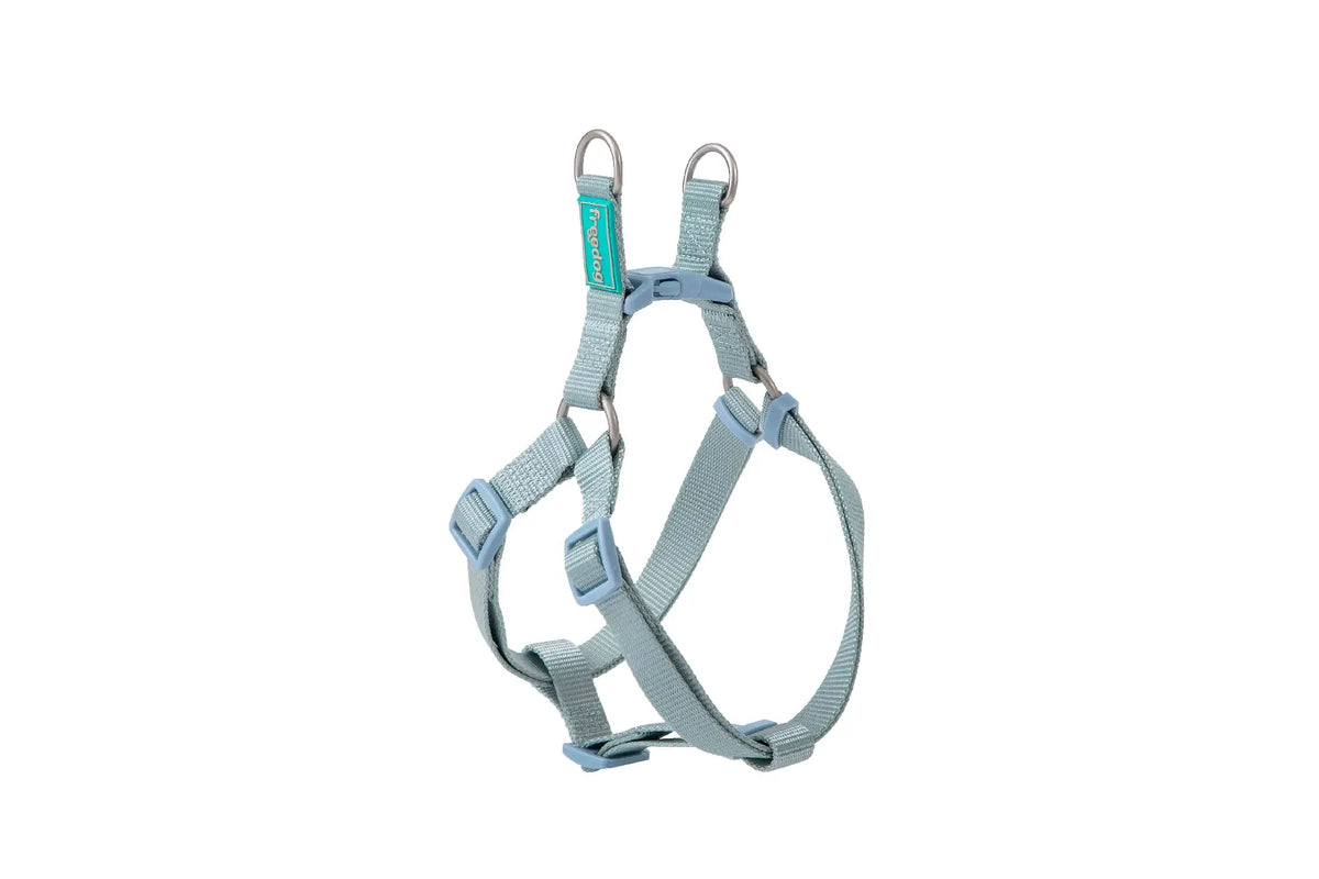 Harnais Freedog en nylon, type A, bleu ciel, 10 mm, 20/36 cm