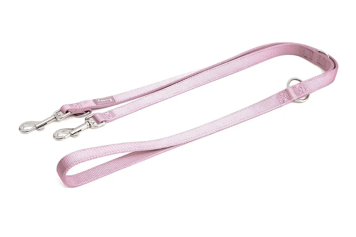 Freedog : laisse d'entraînement en nylon rose, 20 mm, 20 cm