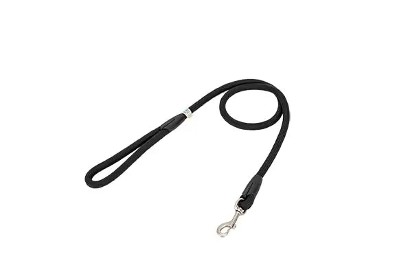 Freedog : laisse ronde en nylon noire, 13 mm, 120 cm