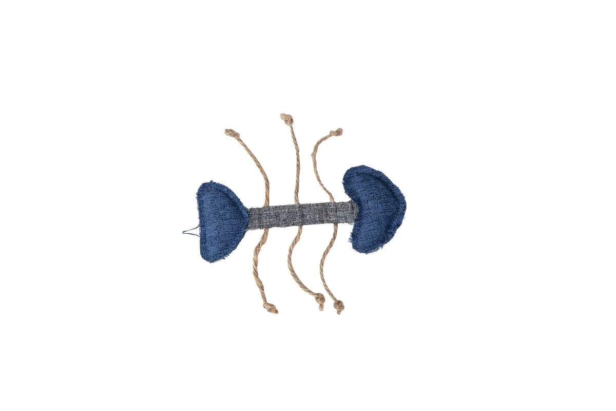Freedog Jouet écologique pour chat « Fishbone » à l'herbe à chat, 14,5 x 5,5 cm