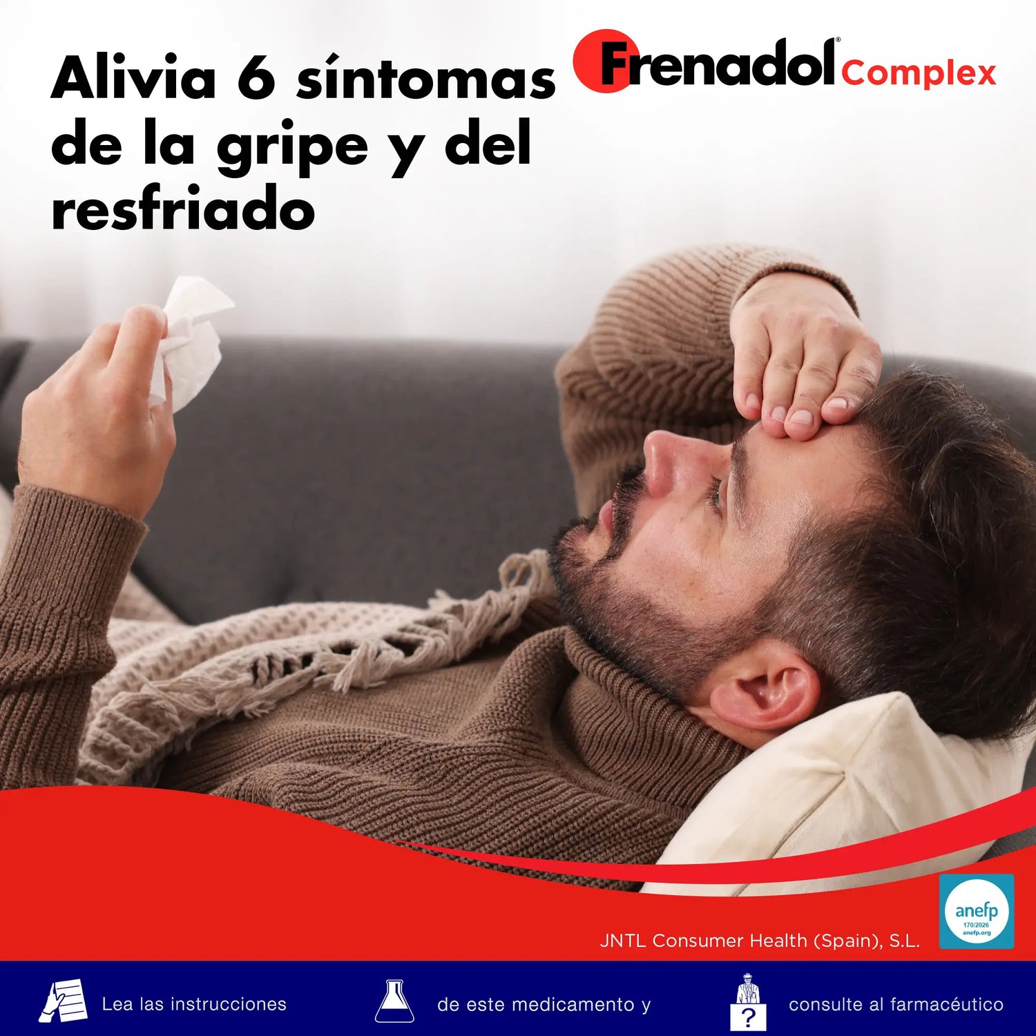 FRENADOL® Complexe anti-grippe, Voie orale, 10 Sachets