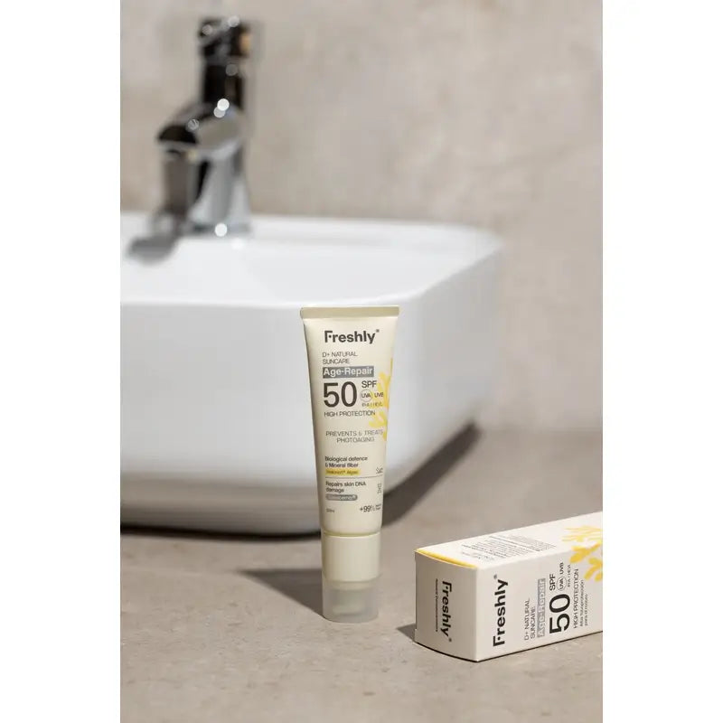 Freshly D+ Natural Suncare Age-Repair Spf50, 50 ml