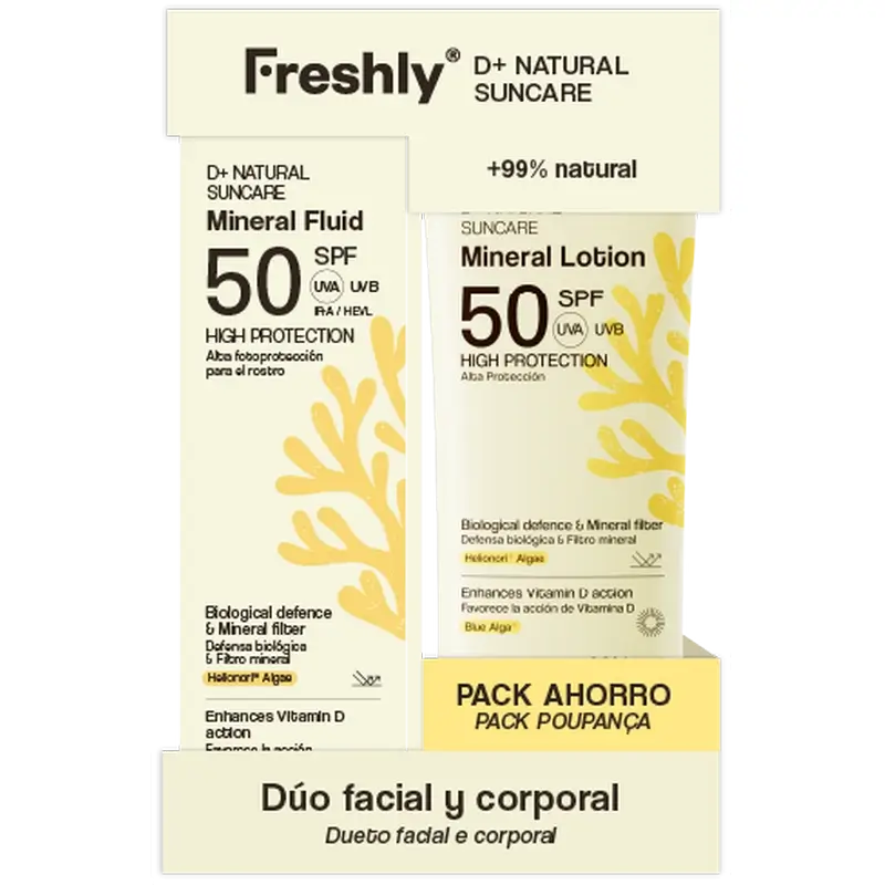 Freshly Pack Full Protection D 100 Ml + Natural Suncare 50 Ml