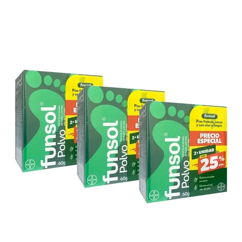 Funsol en poudre, 2e unité avec 25 % de réduction promotionnelle, lot de 3 x 60 g