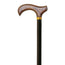 Garcia 1880 Aluminium Extendable Crutch, Black With Wooden Handle