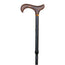 Garcia 1880 Folding Crutch Black Tone Wooden Fist