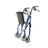 Déambulateur Garcia 1880 en aluminium avec freins (bleu)