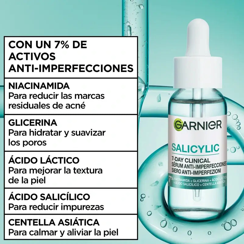 Garnier Anti-Acne Pure Active Salicylic Anti-Blemish & Cleansing Serum, 30 ml