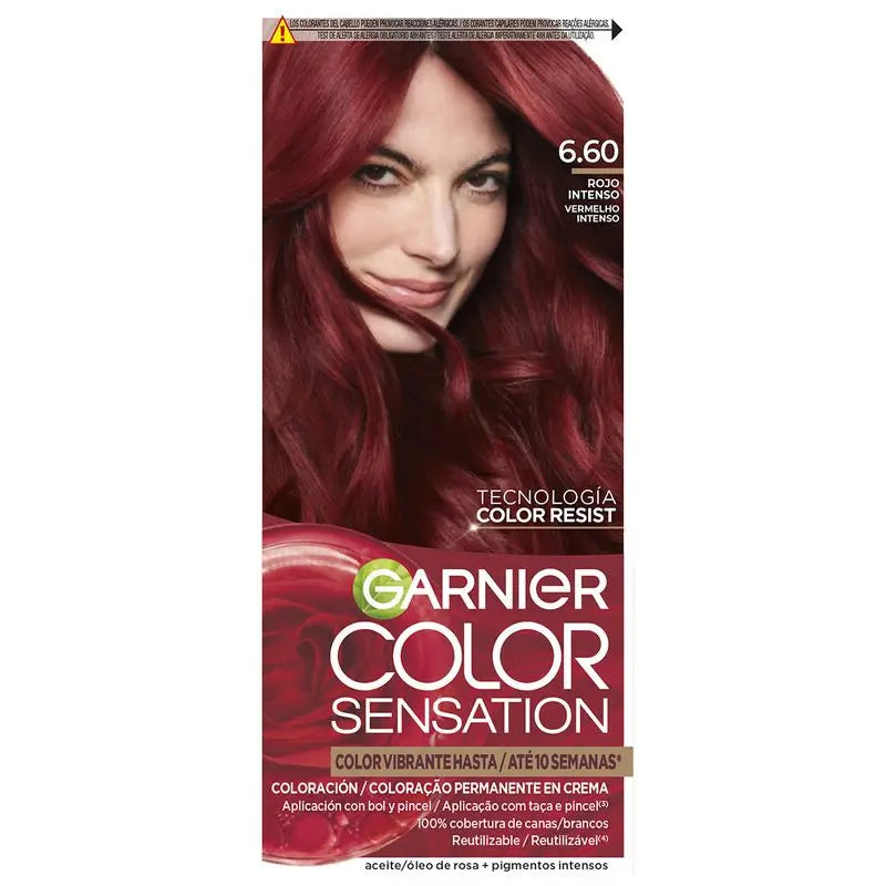 Garnier Color Sensation Cream Permanent Colour 6.60 Intense Red