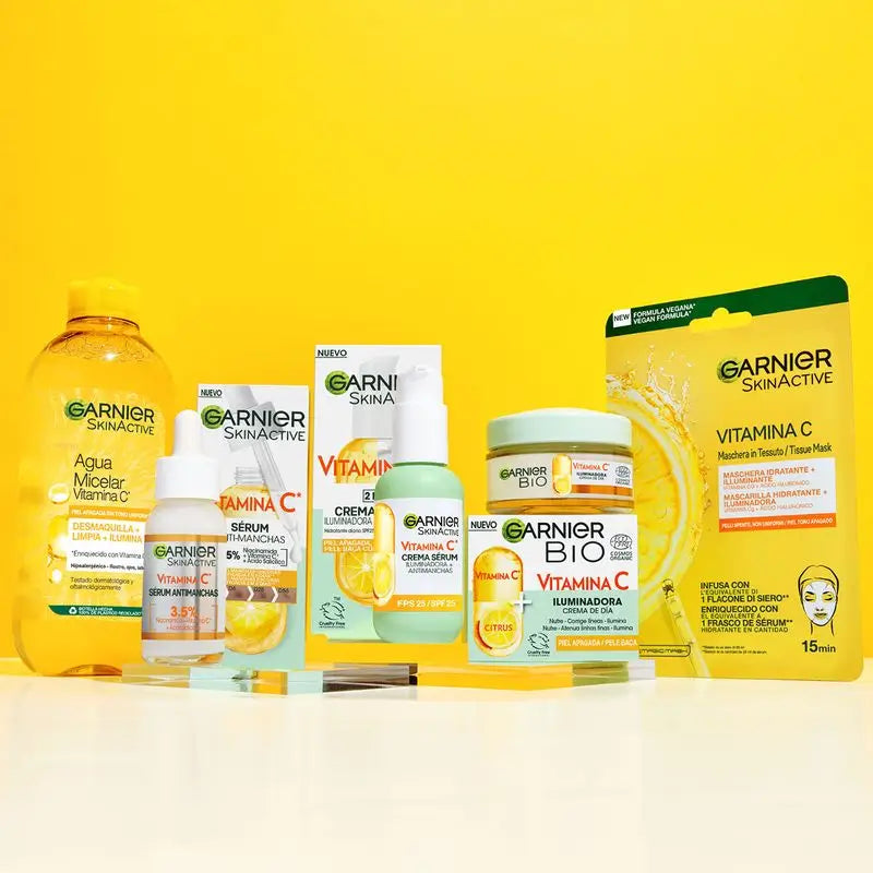 La crème de jour éclaircissante Garnier à la vitamine C nourrit, corrige les rides et redonne de l'éclat jour après jour.