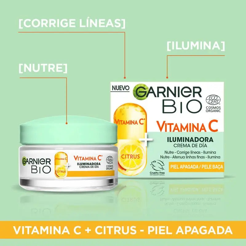 La crème de jour éclaircissante Garnier à la vitamine C nourrit, corrige les rides et redonne de l'éclat jour après jour.