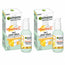 Garnier Serum Cream with Spf 25. High Concentration of Vitamin C Serum and Sun Protection, 50Ml , pack 2