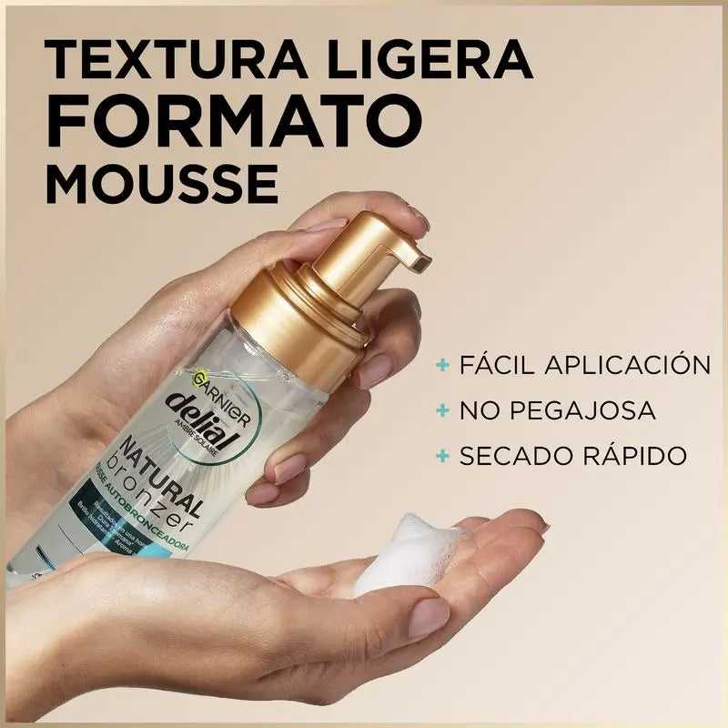 Garnier Delial Mousse autobronzante à l'eau de coco hydratante 200 ml
