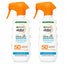 Garnier Delial Sunscreen Children Spf50 Pour Peaux Légères et Sensibles. Pédiatrique, 270Ml , pack 2