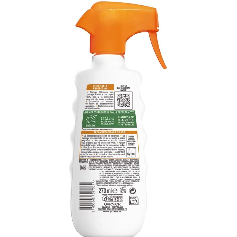 Garnier Delial Protective Spray Spf 50+ Hydra 24H Protect Spray, 270 ml