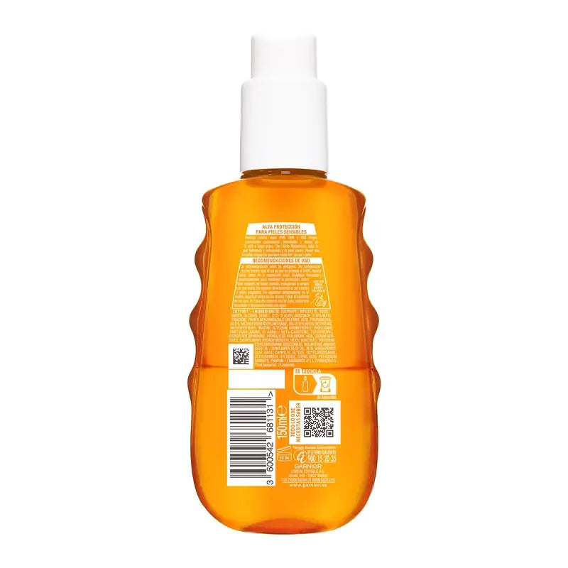 Garnier Delial Delial Sensitive Advanced Moisturising Sun Care Water Spf 30, 150Ml