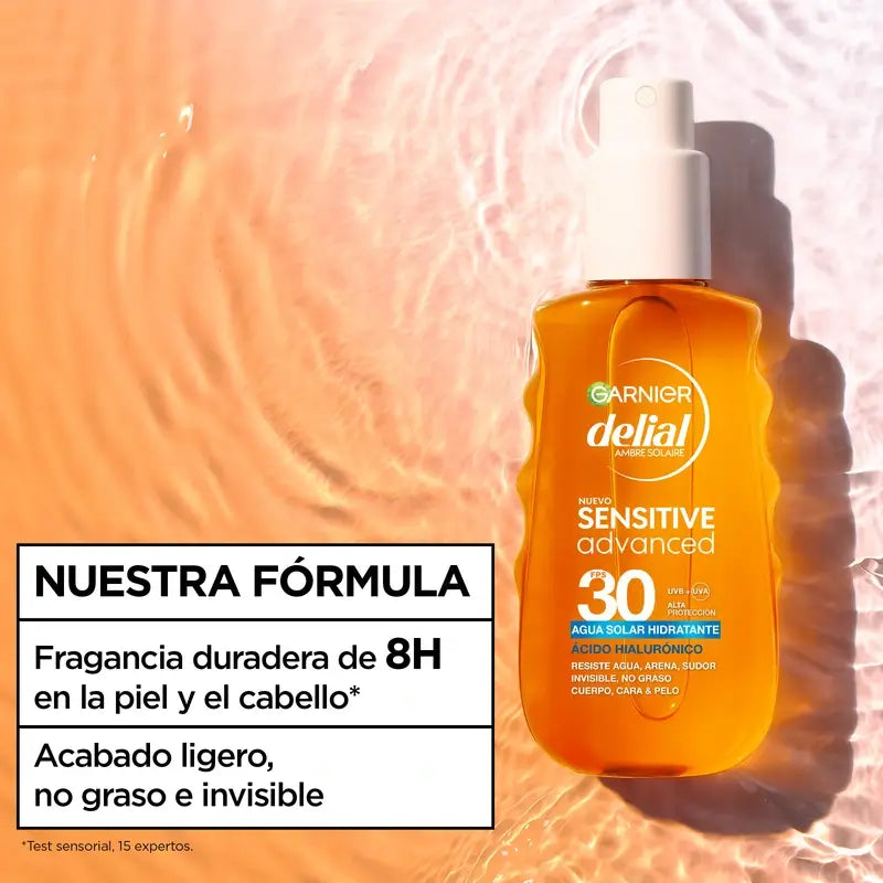 Garnier Delial Delial Sensitive Advanced Moisturising Sun Care Water Spf 30, 150Ml
