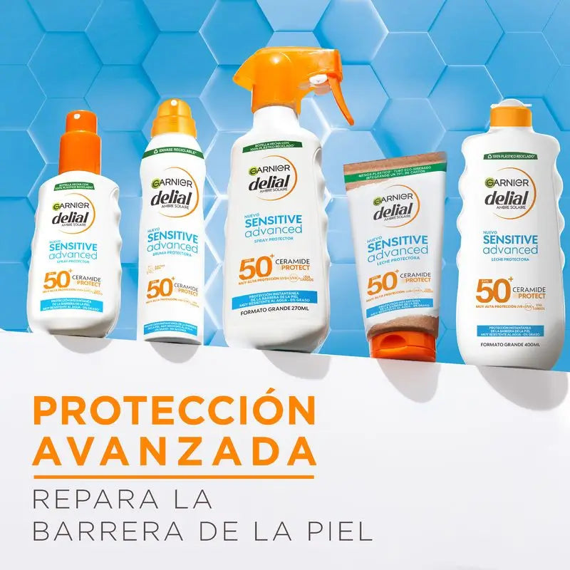Garnier Delial Sensitive Advanced Ip50+ Mist For Sensitive, Fair and Sun Intolerant Skin. Pédiatrique, 150 ml