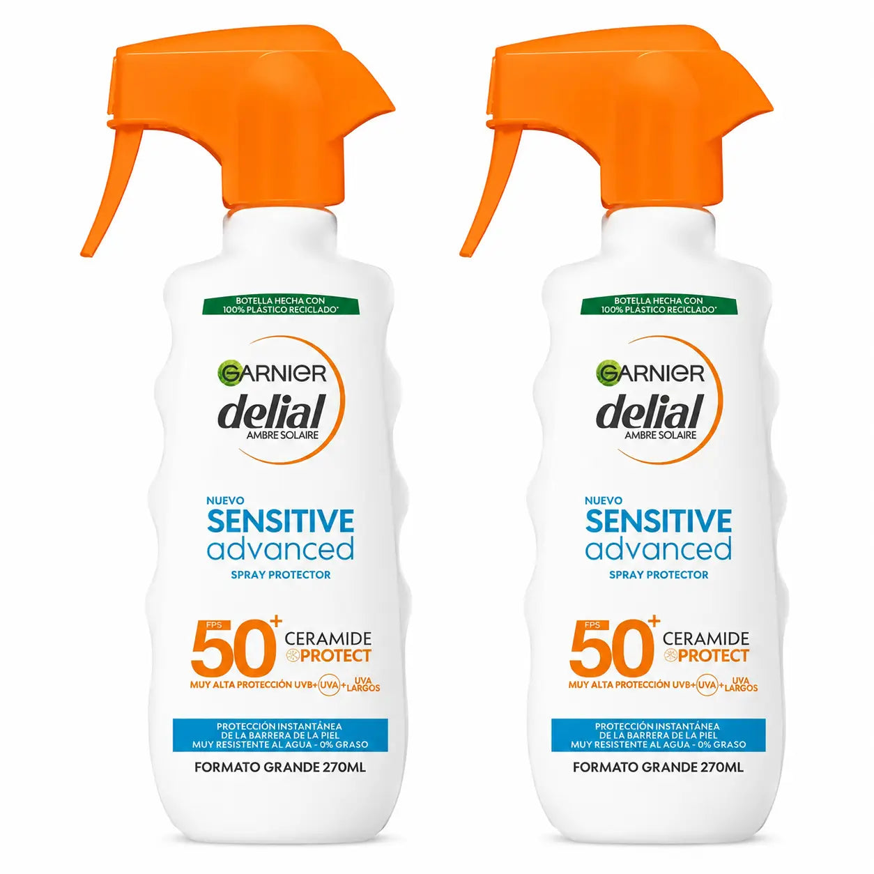 Garnier Delial Sensitive Advanced Ip50+ Sun Protection Spray for Fair, Sensitive and Sun Intolerant Skin, 270ml, pack 2