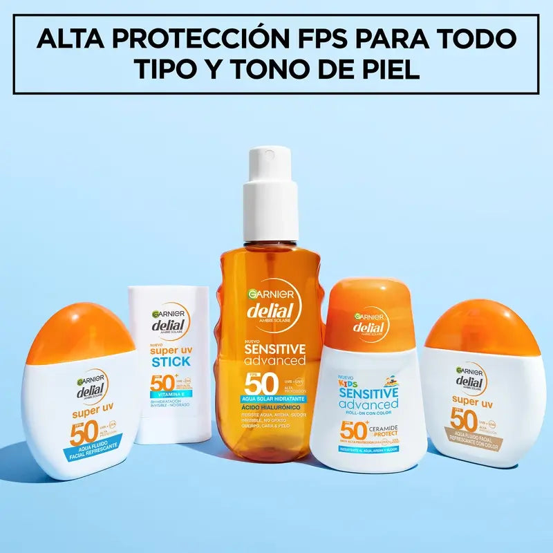 Garnier Delial Super Uv Water Refreshing Face Fluid Spf 50 Matte Effect, 50 ml