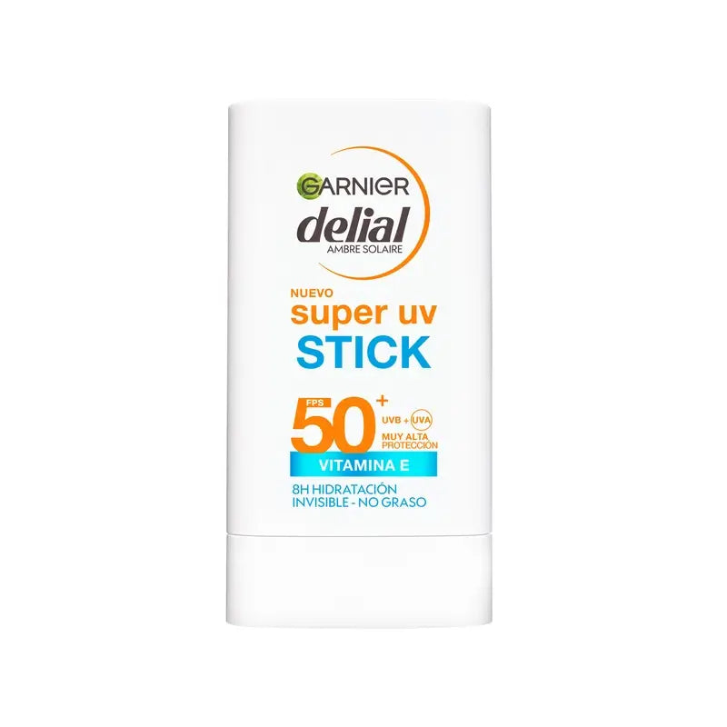 Garnier Delial Super Uv Stick Fps50+ Invisible 8H Moisturising, 18 gr