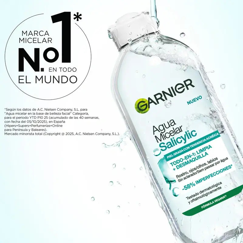 Garnier Face Cleansing Products Salicylic Anti-Imperfection Micellar Water , 400 ml