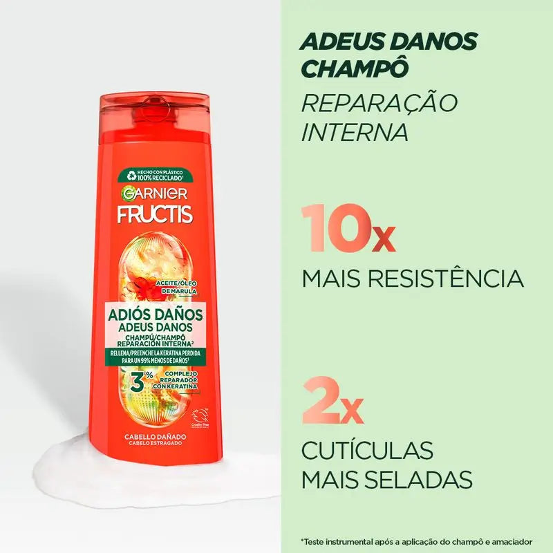 Garnier Fructis Shampooing Goodbye Damage à l'huile de marula pour cheveux abîmés 300 ml