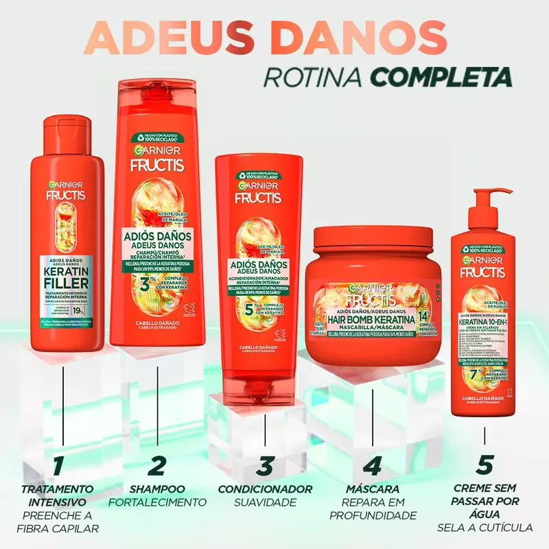 Garnier Fructis Shampooing Goodbye Damage à l'huile de marula pour cheveux abîmés 300 ml