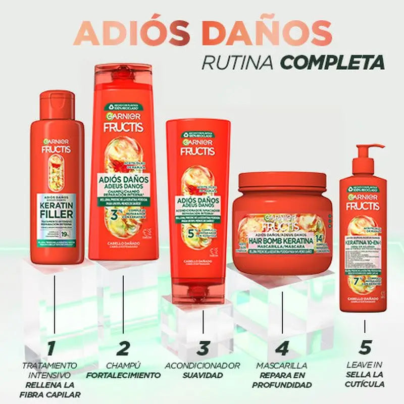 Garnier Fructis Shampooing Goodbye Damage à l'huile de marula pour cheveux abîmés 300 ml