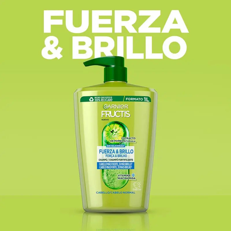 Garnier Fructis Shampooing Strength & Shine pour cheveux normaux - 380 ml