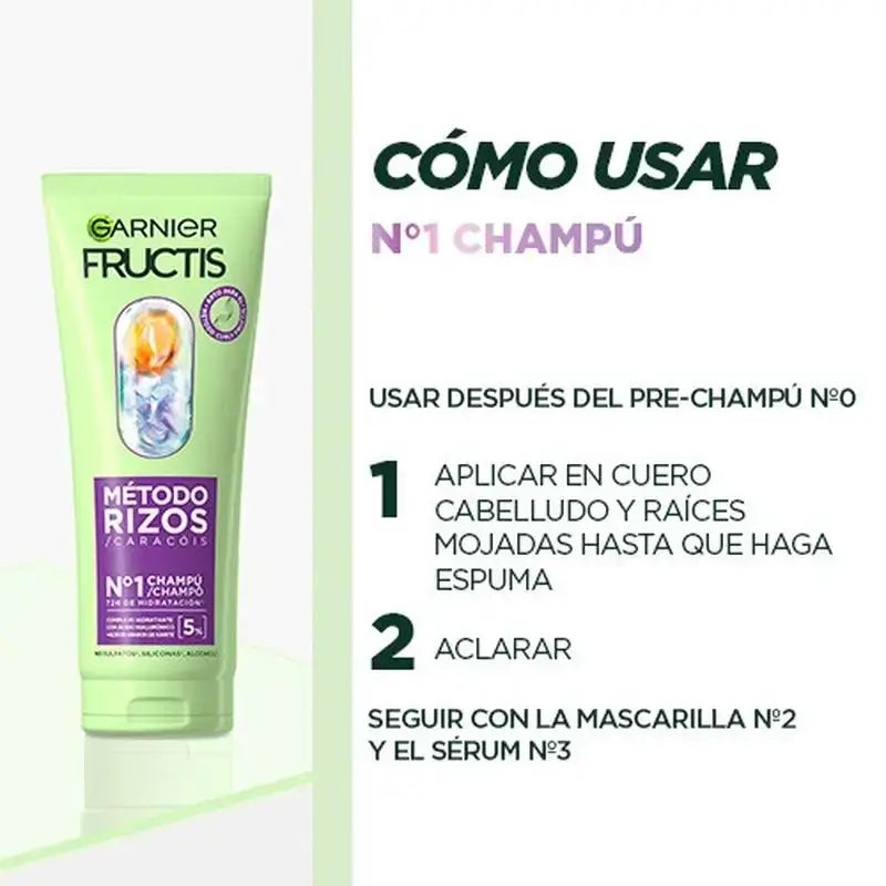 Garnier Fructis Curl Method #1 Shampooing pour boucles 72H hydratées 200Ml