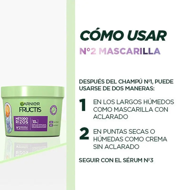 Garnier Fructis Curl Method Curl Mask #2 Pour des boucles hydratées pendant 1 semaine 370Ml