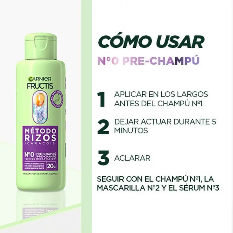 Garnier Fructis Curl Method Pre-Shampoo No.0 Pour Boucles Hydratées Pour 100H 200Ml