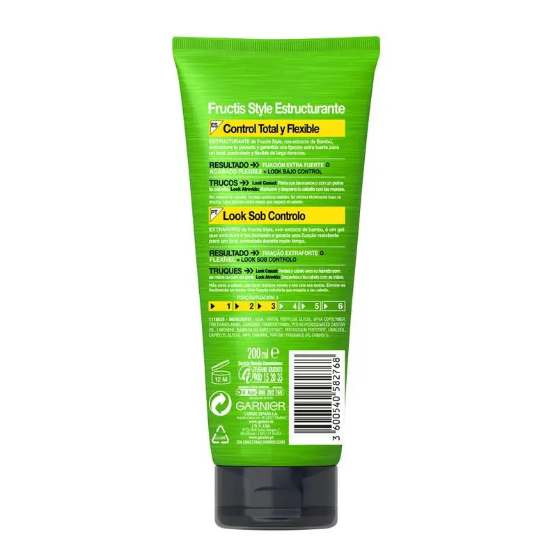 Garnier Fructis Style Extra Strong Gel Structurant 200 Ml