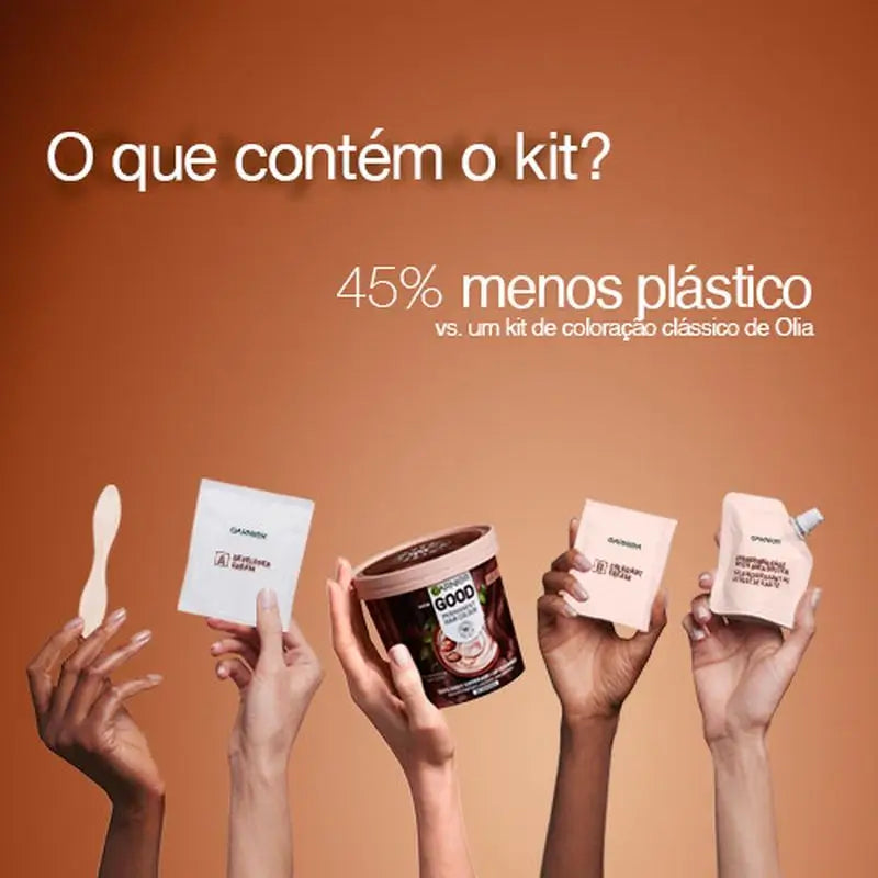 Garnier Good Coloration permanente sans ammoniaque, 90% d'origine naturelle Teinte 2.0 Truffle Black.