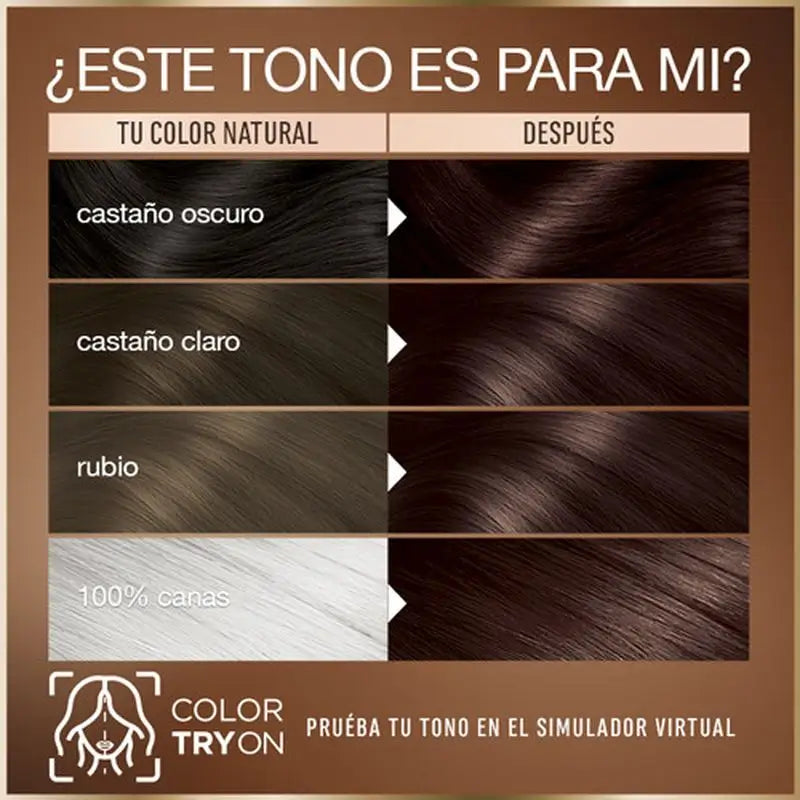Garnier Good Permanent Colouring Sans ammoniaque, 90% d'origine naturelle Teinte 3.12 Cranberry Brown.