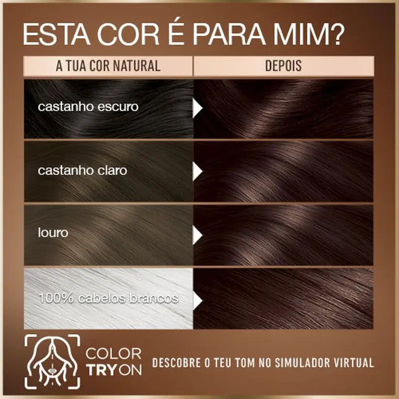Garnier Good Permanent Colouring Sans ammoniaque, 90% d'origine naturelle Teinte 3.12 Cranberry Brown.