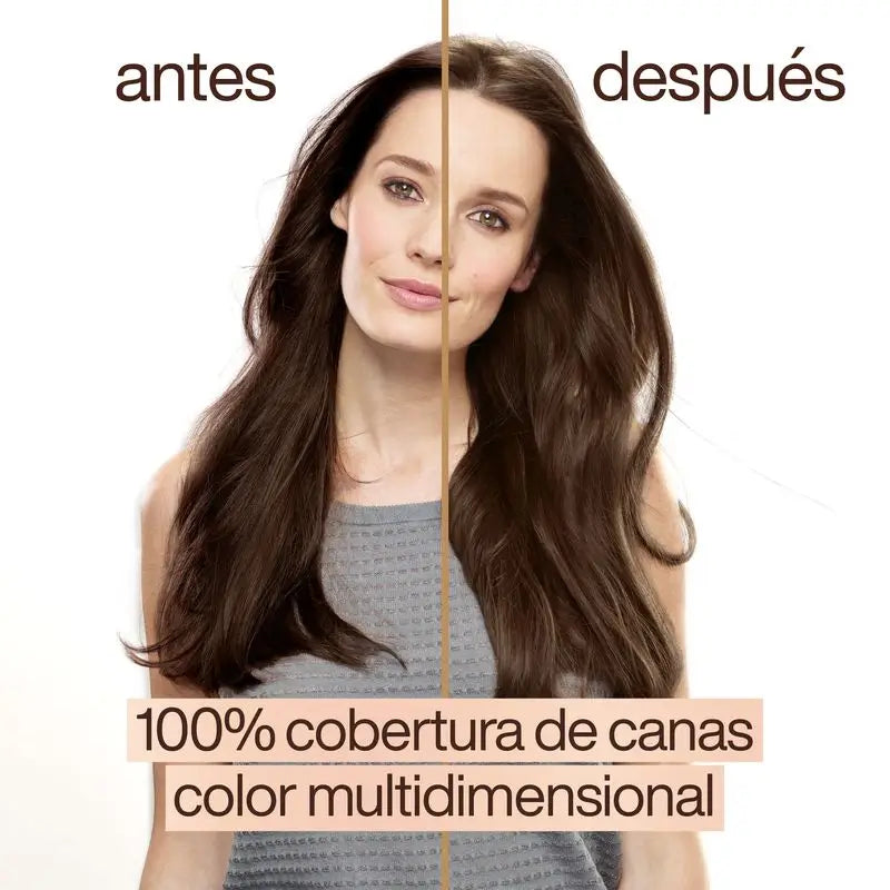 Garnier Good Coloration Permanente Sans ammoniaque, 90% d'origine naturelle Teinte 5.0 Marron Marron.