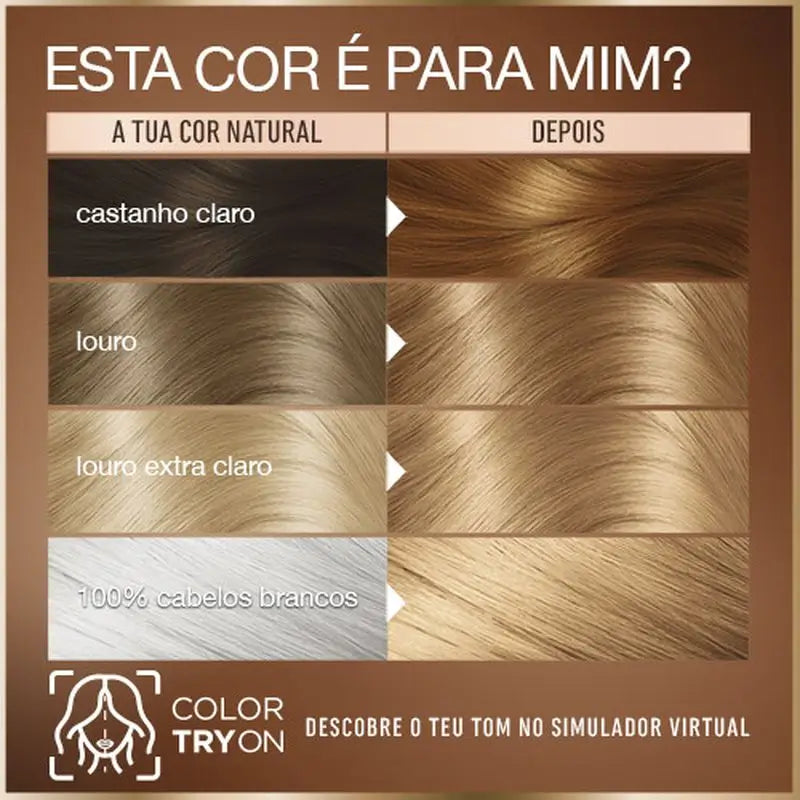 Garnier Good Coloration Permanente Sans ammoniaque, 90% d'origine naturelle Teinte 7.0 Blond Amande.